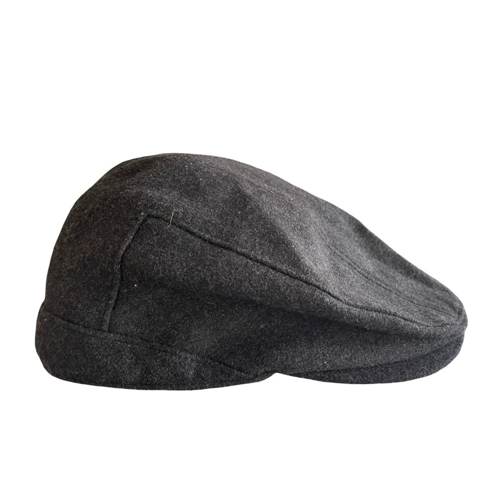 Vintage Lake of the Isles Gray Wool Blend Newsboy Cap L/XL